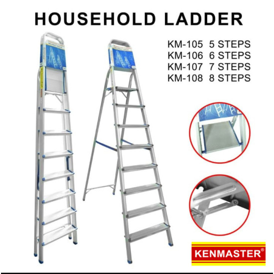 Kenmaster KM-106 Tangga 6 Step Pijakan Household Ladder