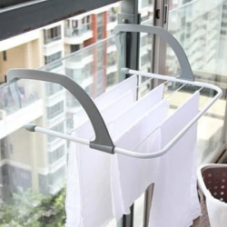 Hanger Balkon - Jemuran Gantung Stainless Multifungsi