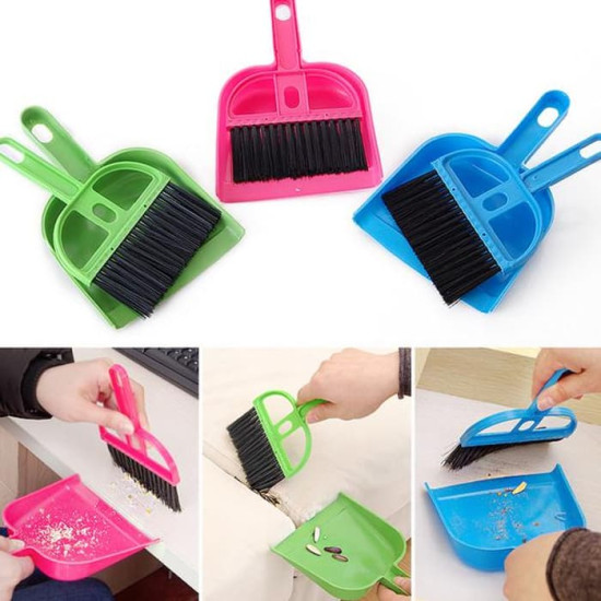 Mini Dustpan Sapu Mini Set Pengki