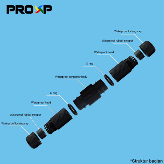 PROXP Outdoor Coupler Barel Connector RJ45 Sambungan Kabel Waterproof