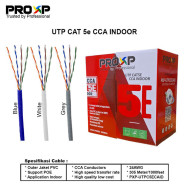 PROXP Cable UTP Cat 5e CCA Indoor Kabel Cat5e Roll 305 Meter 1000 Feet