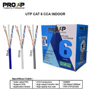 PROXP Cable UTP Cat 6 CCA Indoor Kabel Cat6 Roll 305 Meter 1000 Feet