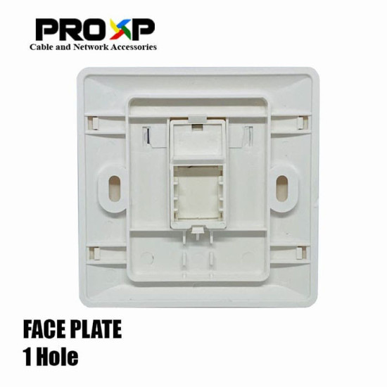 PROXP Face Plate 1 Port Panel 1 Hole Support RJ45 RJ11 FP101