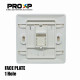 PROXP Face Plate 1 Port Panel 1 Hole Support RJ45 RJ11 FP101