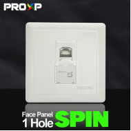PROXP Face Plate 1 Port Panel 1 Hole Spin Series