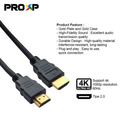ProXP Kabel HDMI Cable Male to Male 2.0 4K 1080P 60Hz ProXP Kabel HDMI Cable Male to Male 2.0 4K 1080P 60Hz