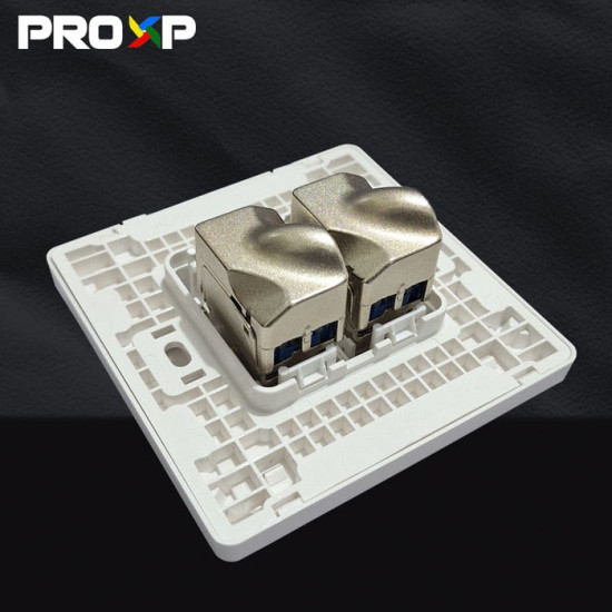 PROXP Tolles Keystone Modular Jack FTP Cat 6 Cat6 Spin Shielded