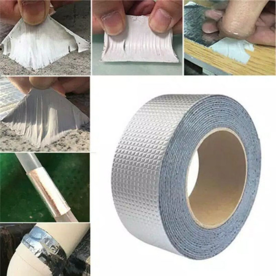 Lakban Aluminium Butyl 5cm x 3m 5cm x 5m Waterproof Tape Anti Bocor