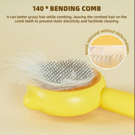 Sisir Kucing Anjing Bulat Conch Pet Comb Perawatan Bulu Hewan Grooming