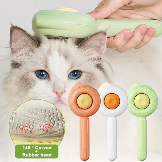 Sisir Kucing Anjing Bulat Conch Pet Comb Perawatan Bulu Hewan Grooming