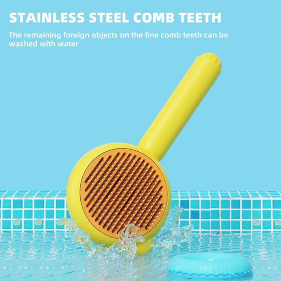 Sisir Kucing Anjing Bulat Conch Pet Comb Perawatan Bulu Hewan Grooming