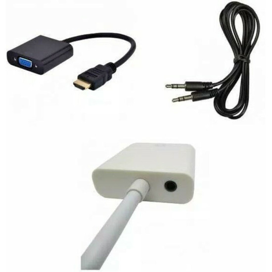 Profftech Converter HDMI TO VGA Support Audio Plug & Play Profftech Converter HDMI TO VGA Support Audio Plug & Play