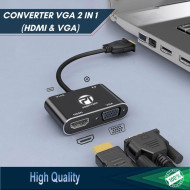 Profftech Converter VGA to HDMI VGA 2 in 1