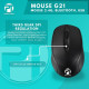 Profftech G21 Mouse Wireless Bluetooth 2 in 1 1600 DPI Optical Rechargeable Profftech G21 Mouse Wireless Bluetooth 2 in 1 1600 DPI Optical Rechargeable