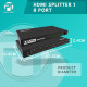 Profftech HDMI Splitter 8 Port 1 In 8 Out 1-8 1 to 8 4K Plug n Play