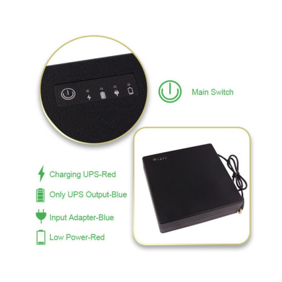 SPS DC UPS Mini Lithium Battery Input 12VDC Output 12V 3A 30WD