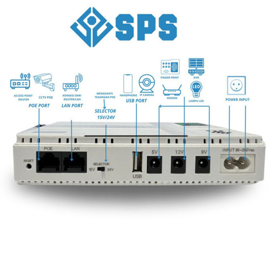 SPS DC UPS Mini Lithium Battery 36W POE Powerbank Power Bank Portable DC1036P SPS DC UPS Mini Lithium Battery 36W POE Powerbank Power Bank Portable DC1036P