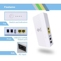 SPS POE3A Mini DC UPS POE 29W Input AC 110-220V Output 5V 9V 12V 24V SPS POE3A Mini DC UPS POE 29W Input AC 110-220V Output 5V 9V 12V 24V