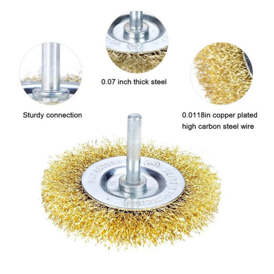 SALI Sikat Mangkok 3 Pcs Wire Brush Set isi 3Pcs