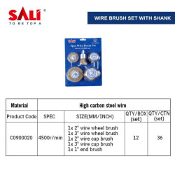 SALI Sikat Mangkok 5 Pcs Wire Brush Set isi 5Pcs