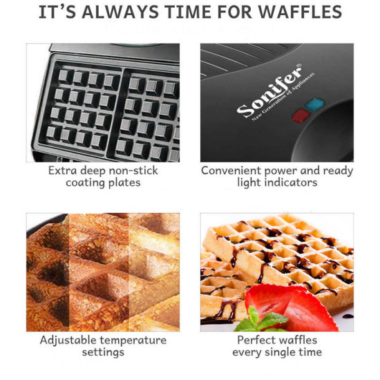 Sonifer SF-6043 SF6043 Waffle Maker Pembuat Wafel