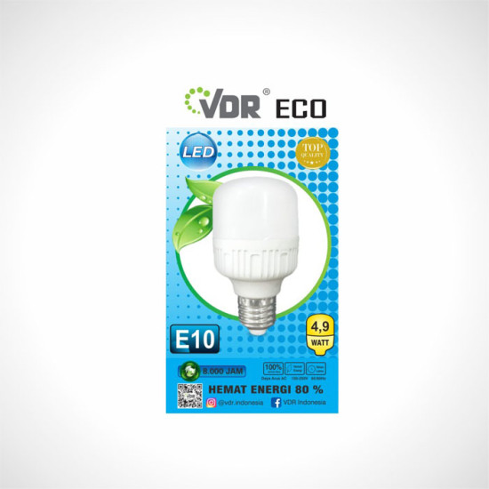 VDR Ecobright Lampu LED 10 Watt Bohlam Kapsul E27 10W