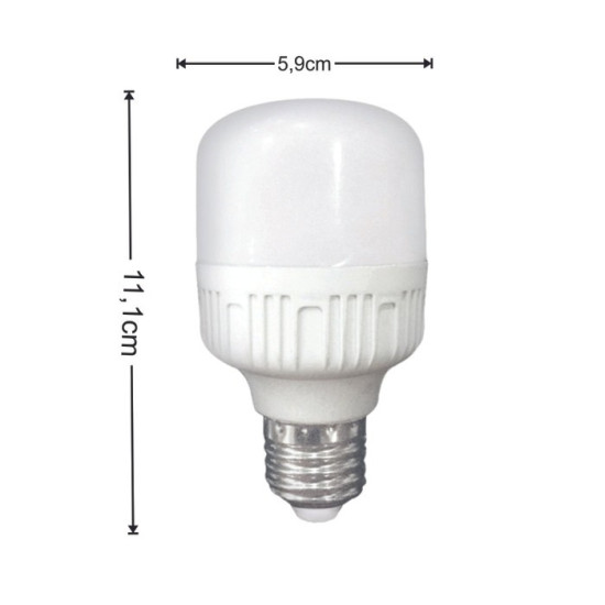 VDR Ecobright Lampu LED 10 Watt Bohlam Kapsul E27 10W
