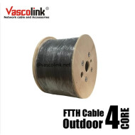 Vascolink Kabel FO FTTH Cable Fiber Optic Outdoor 4 Core 3 Sling Baja LSZH