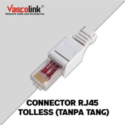 Vascolink Konektor RJ45 Cat6 Cat 6 per 1 Pcs Tanpa Crimping Tolles Connector UTP