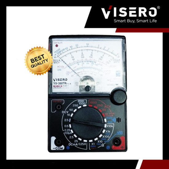 Visero YX-360TRE-L-B Multitester Analog Jarum Buzz Multimeter Avometer