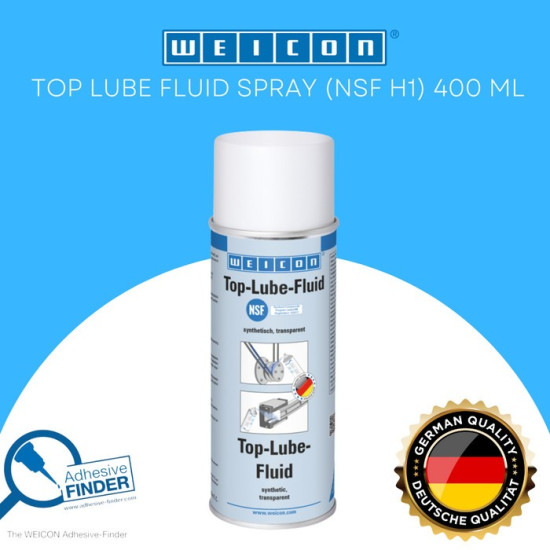 Weicon Top Lube Fluid 400ml Spray Adhesive Lubricant NSF H1 400 ml
