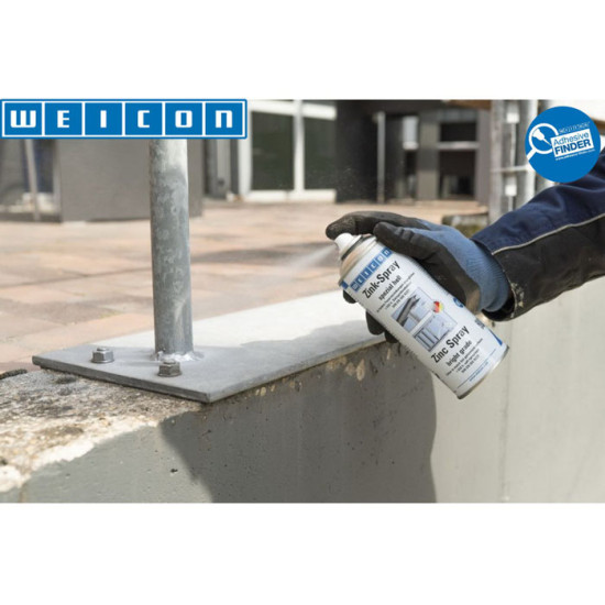 Weicon Zinc Spray Bright Grade 400ml Pelapis Anti Karat Logam Metal 400 ml