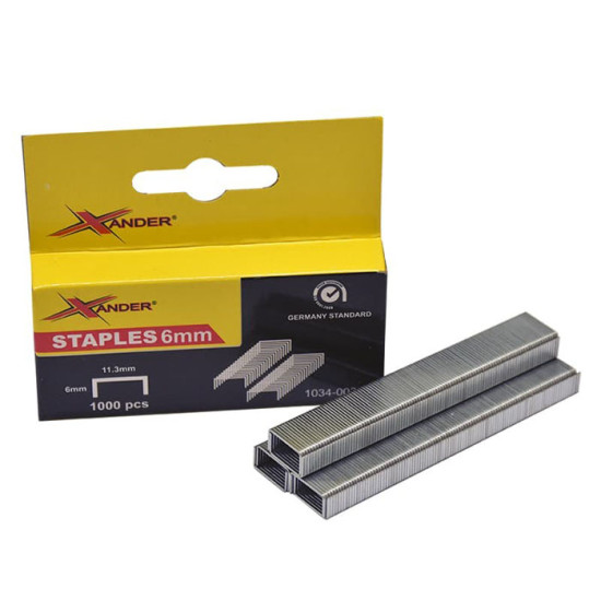 Xander XD-1840 Isi Staples 6mm 1 Kotak 1000 Pcs