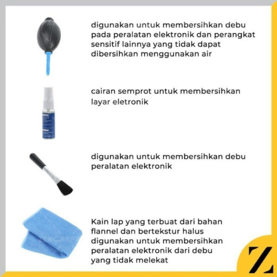 Cleaning Kit 4in1 Pembersih Layar Komputer TV Ponsel Camera Laptop Cleaning Kit 4in1 Pembersih Layar Komputer TV Ponsel Camera Laptop