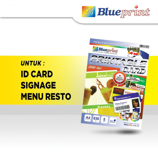 Blueprint Printable Card A4 5 Lembar BP-PCA4830