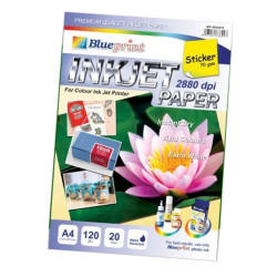 Blueprint Inkjet Paper Sticker 70gsm 120Um A4 BP-ISA4070