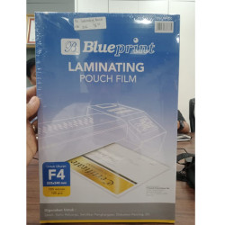 Blueprint Plastik Laminating Pouch Film F4 100 Mikron 100 Pcs BP-LPF100