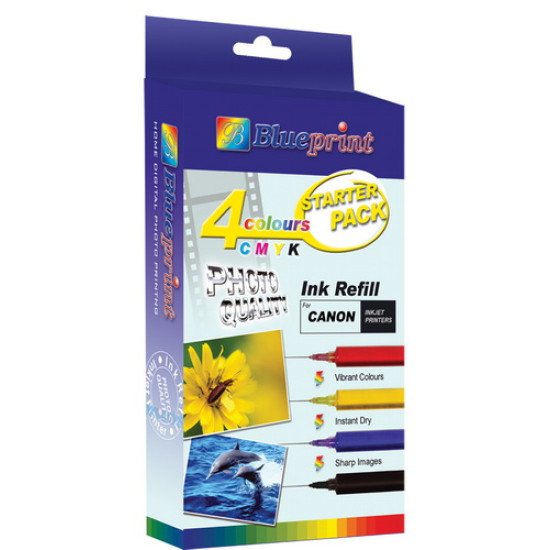 Blueprint Starter Pack Canon Epson HP 4 Warna Blueprint Starter Pack Canon Epson HP 4 Warna