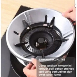 Cover Pelindung Kompor Gas Dudukan Kaki Stainless