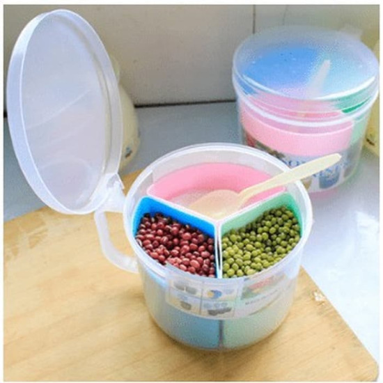 Kotak Bumbu Dapur 3 in 1 - Tempat bumbu 3 Sekat