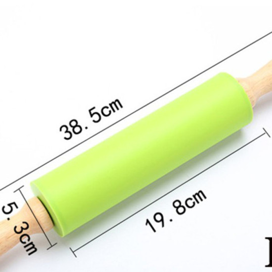 Rolling Pin Silikon Penggiling Adonan Kue Roller Dapur Baking