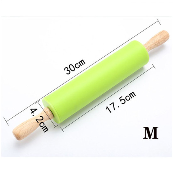 Rolling Pin Silikon Penggiling Adonan Kue Roller Dapur Baking