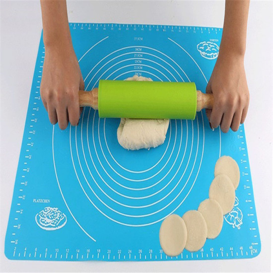 Rolling Pin Silikon Penggiling Adonan Kue Roller Dapur Baking