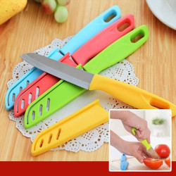 Pisau Dapur Buah Sayur Kecil Gagang Sarung Plastik