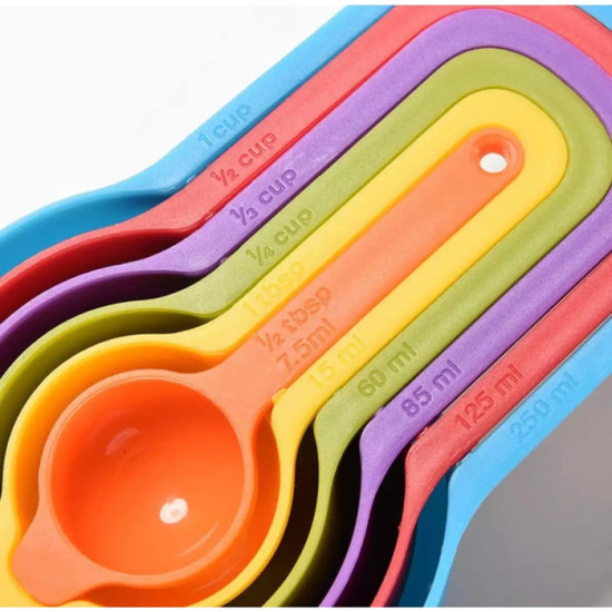 Sendok Takar 6 in 1 - Sendok Takaran Air Dan Bumbu Measuring Spoon