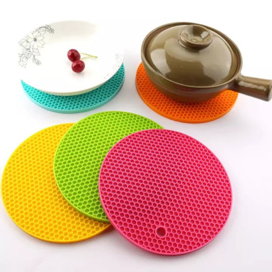 Tatakan Alas Silikon Anti Panas 16.5cm Piring Pot Panci Dapur