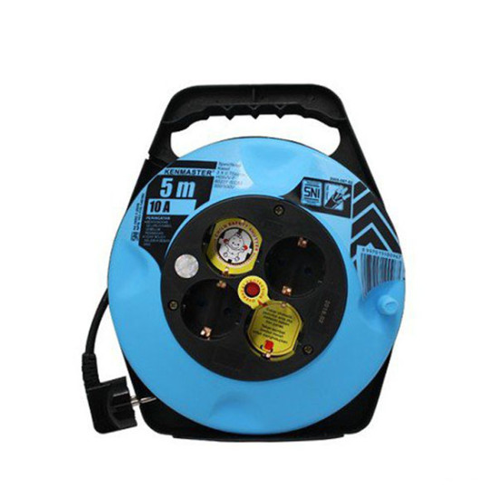 Kenmaster Kabel Roll 4 Lubang 5 Meter SNI Stop Kontak