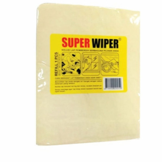 Super Wiper Plas Chamois Refill Kanebo Serbaguna Uk 32x21x0.2 cm