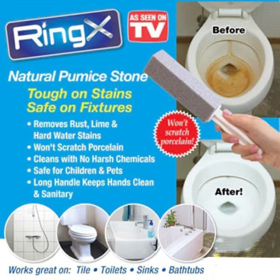 RingX Natural Pumice Stone Pembersih Kerak Plak Porselin Keramik WC