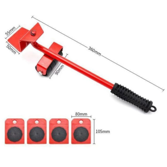 Dongkrak Perabotan Mebel Lemari Alat Bantu Pindah Barang Dengan Roda